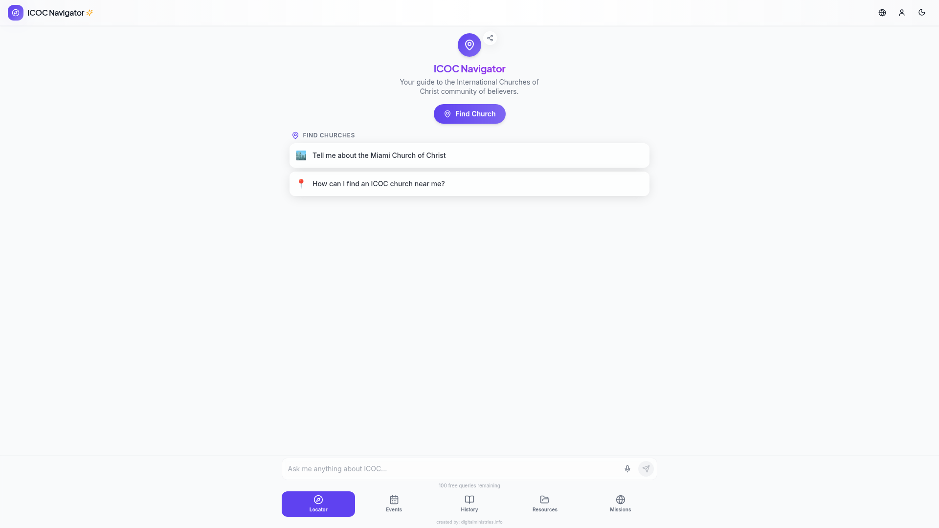 ICOC Navigator preview