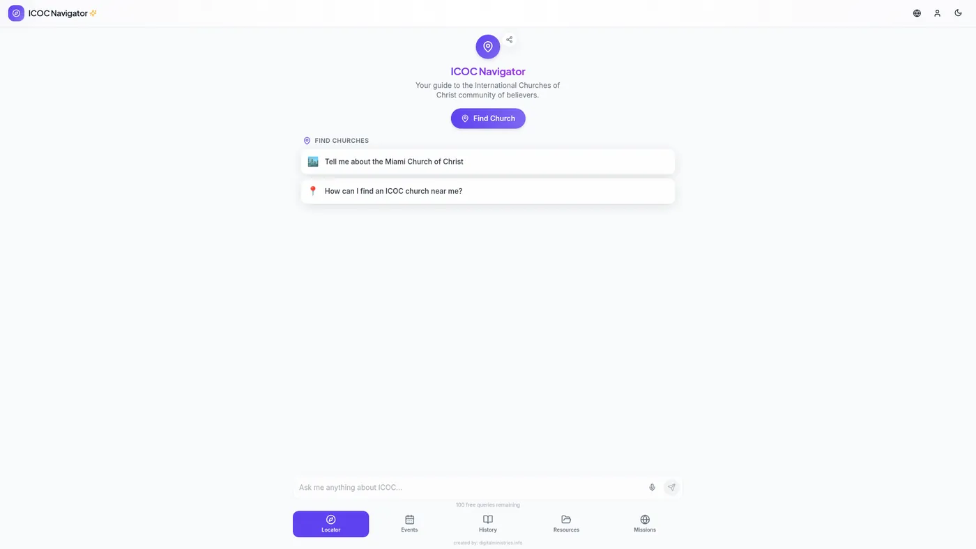 ICOC Navigator preview